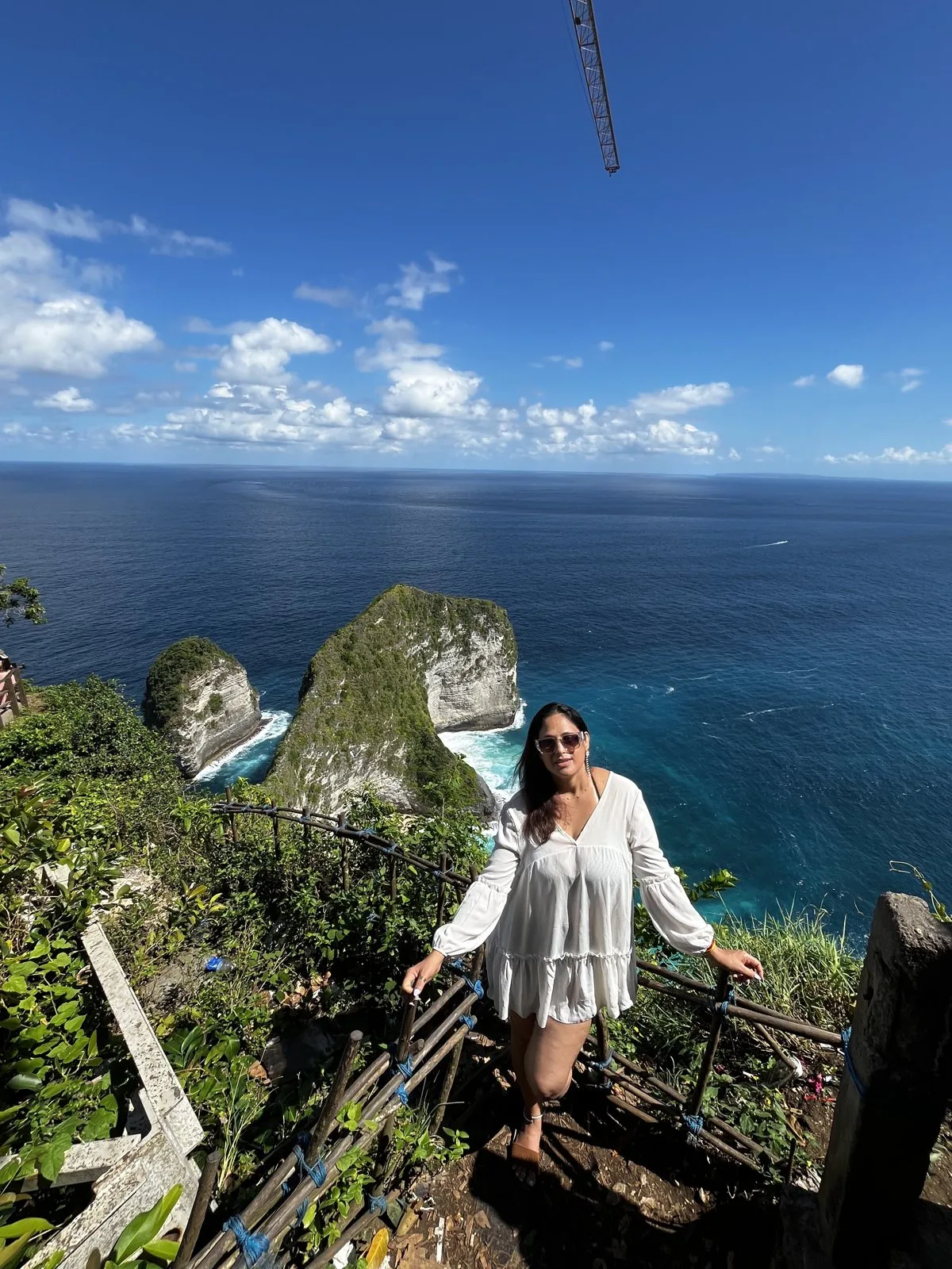 Shalini Mishra at Kelingking, Nusa Penida